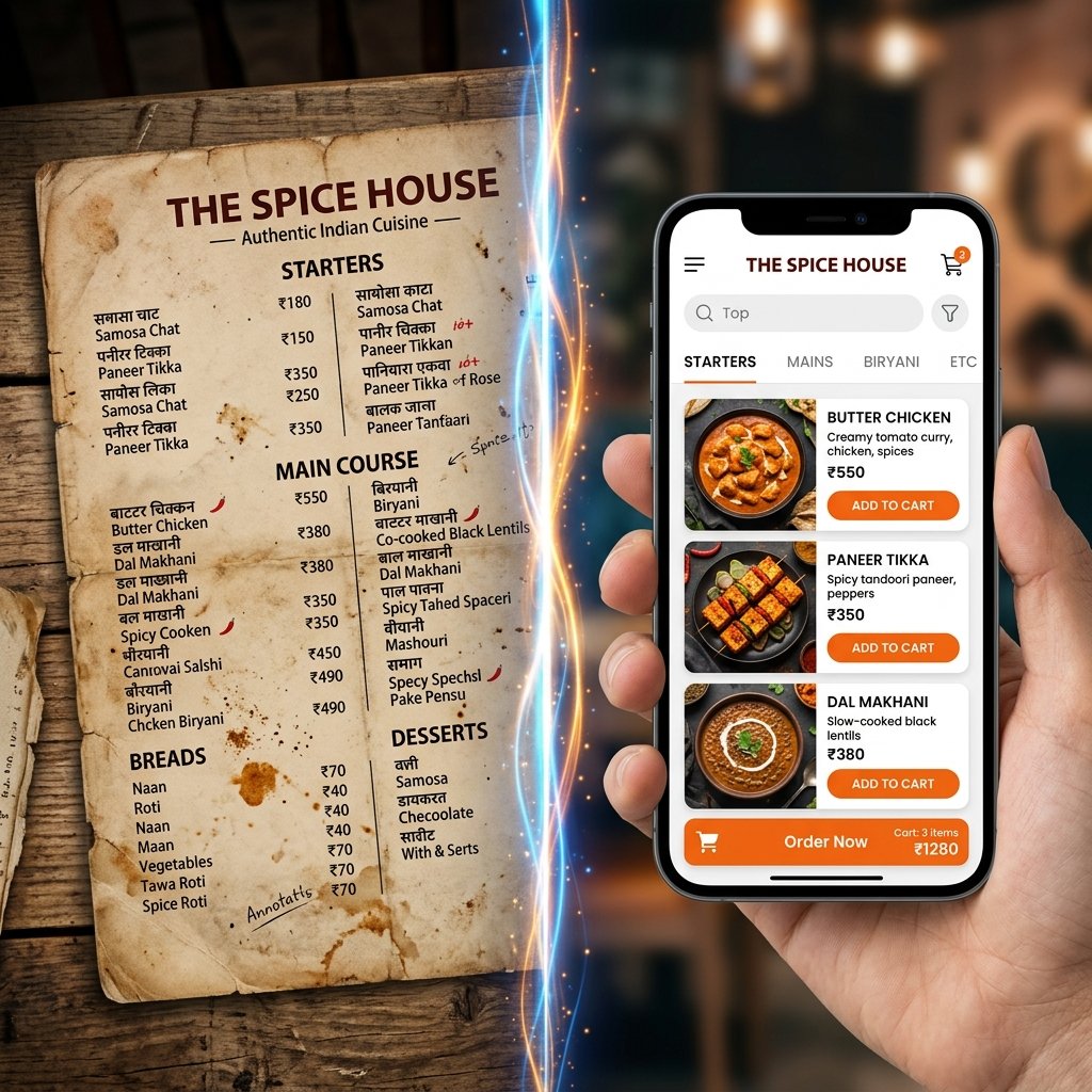Transform to Digital QR Menu
